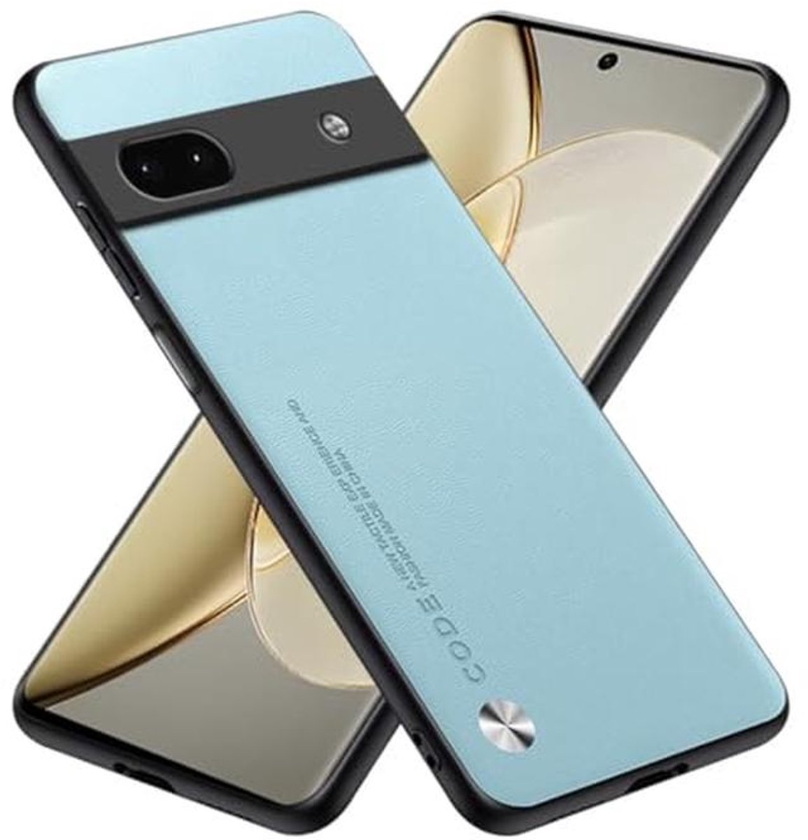 RankOne Beschermhoes compatibel met Google Pixel 6A (6,1 inch), cover case, lichtblauw