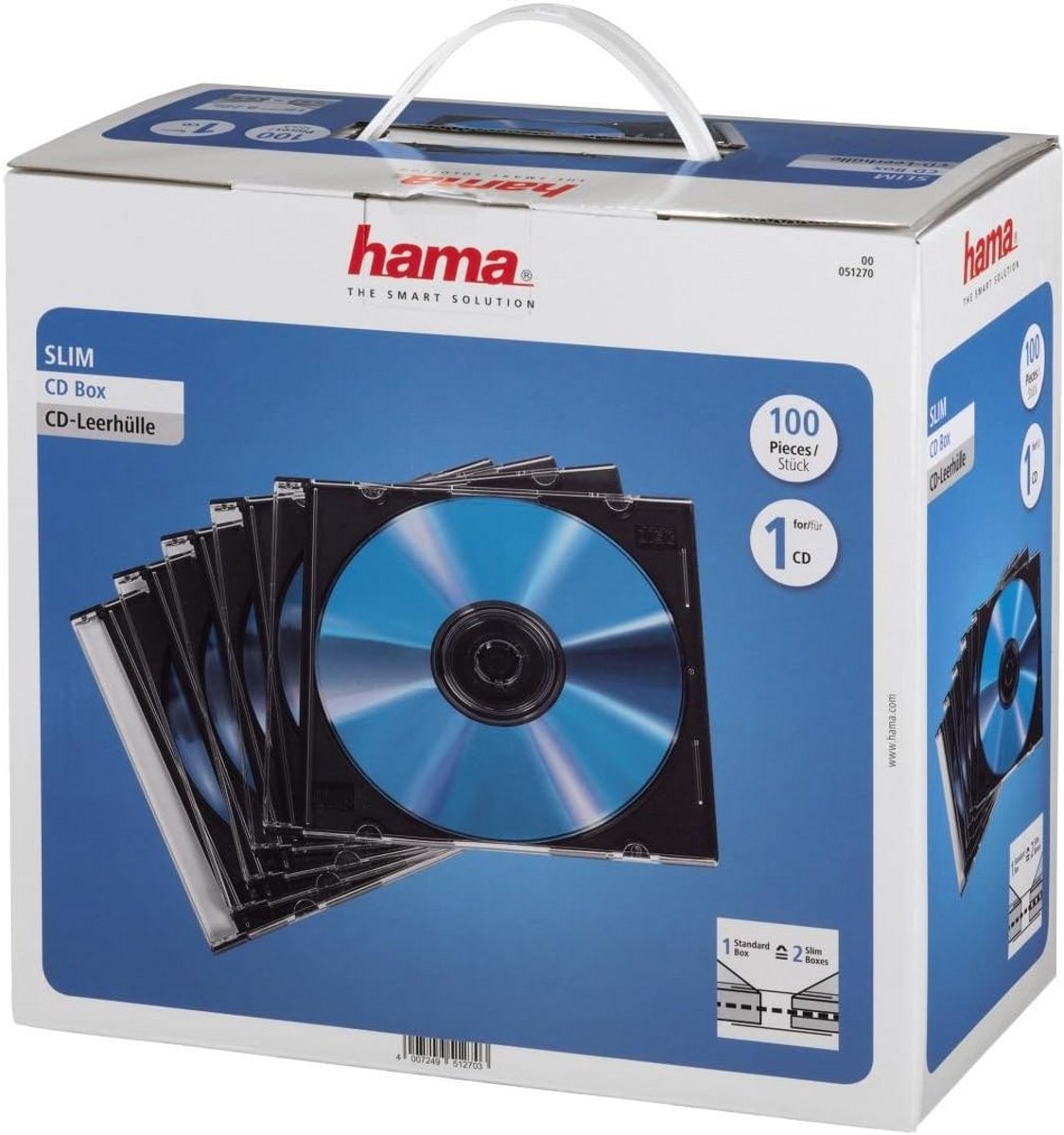 CD-Leather Cases 100-pack - Transparant Zwart voor Veilig Opslag