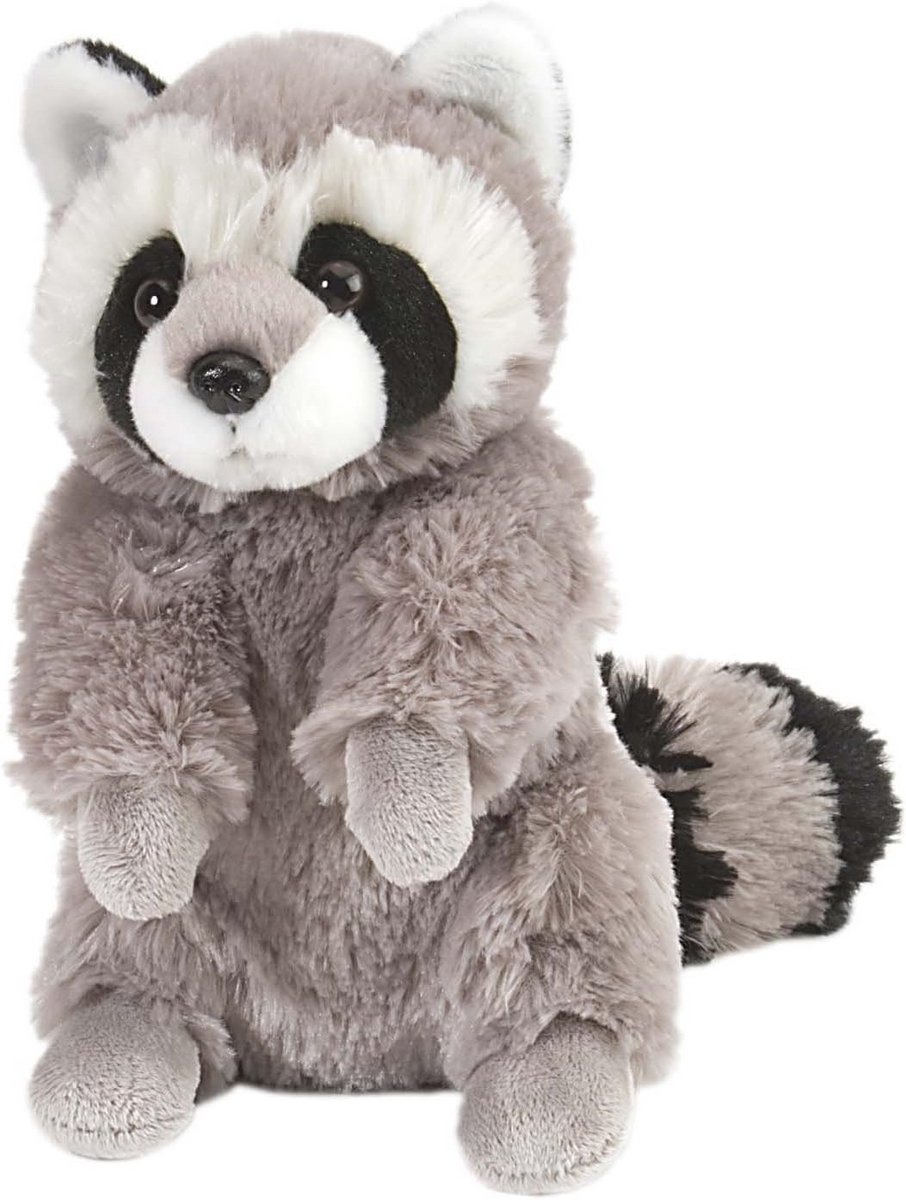 Pluche wasbeer knuffeldier - Realistisch en zacht, 23 x 11 x 19 cm
