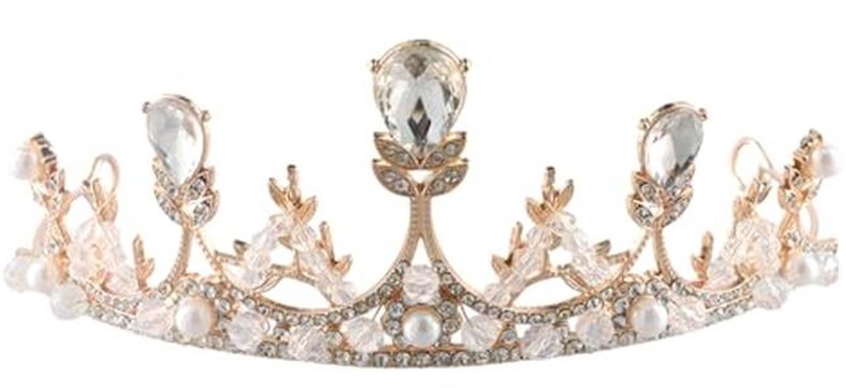 Prachtige diamanten kroon voor meisjes en dames - Ideaal voor bruiloften en feesten