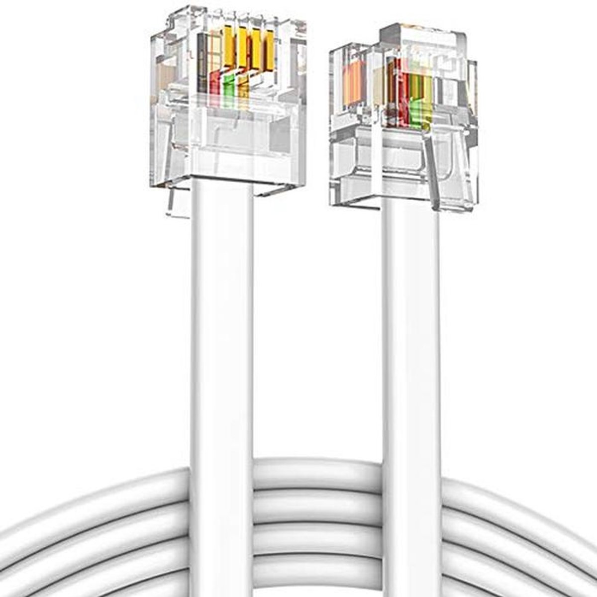 ADSL RJ11 Telefoonkabel 5m - Hoge Snelheid Internet Kabel voor Router en Modem