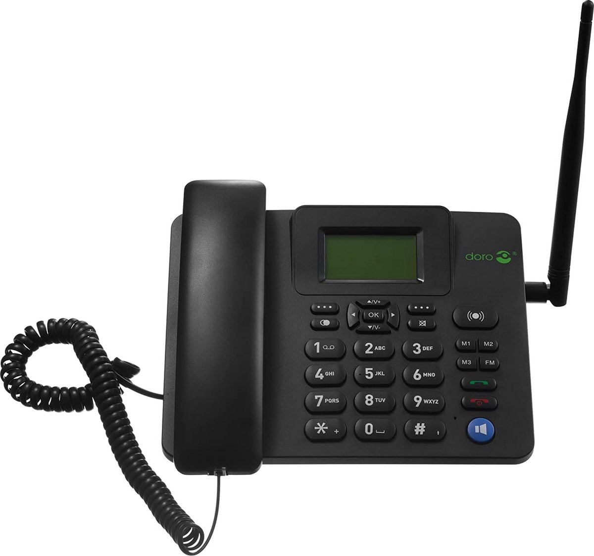Draadloze Vaste Telefoon Zwart met Handige Functionaliteiten