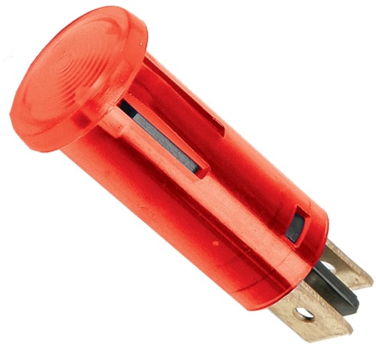 10x Rood Controlelampje 12V DC – Indicatorlamp Voor Auto En Elektrische Apparatuur – Inbouw Signaallamp Met 6,3 Mm Steekaansluitingen – Montagegat 12 Mm – Rode Indicator Light – Verkoopeenheid 10 Stuks [07921PI]