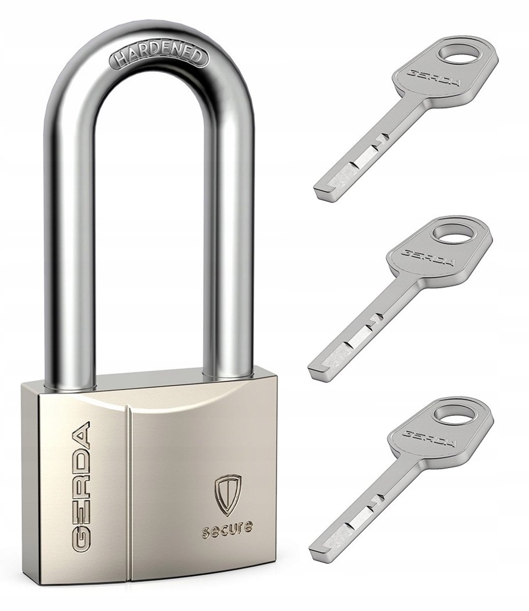 Gerda KSWW 40 Hangslot met Lange Beugel - 3 Sleutels