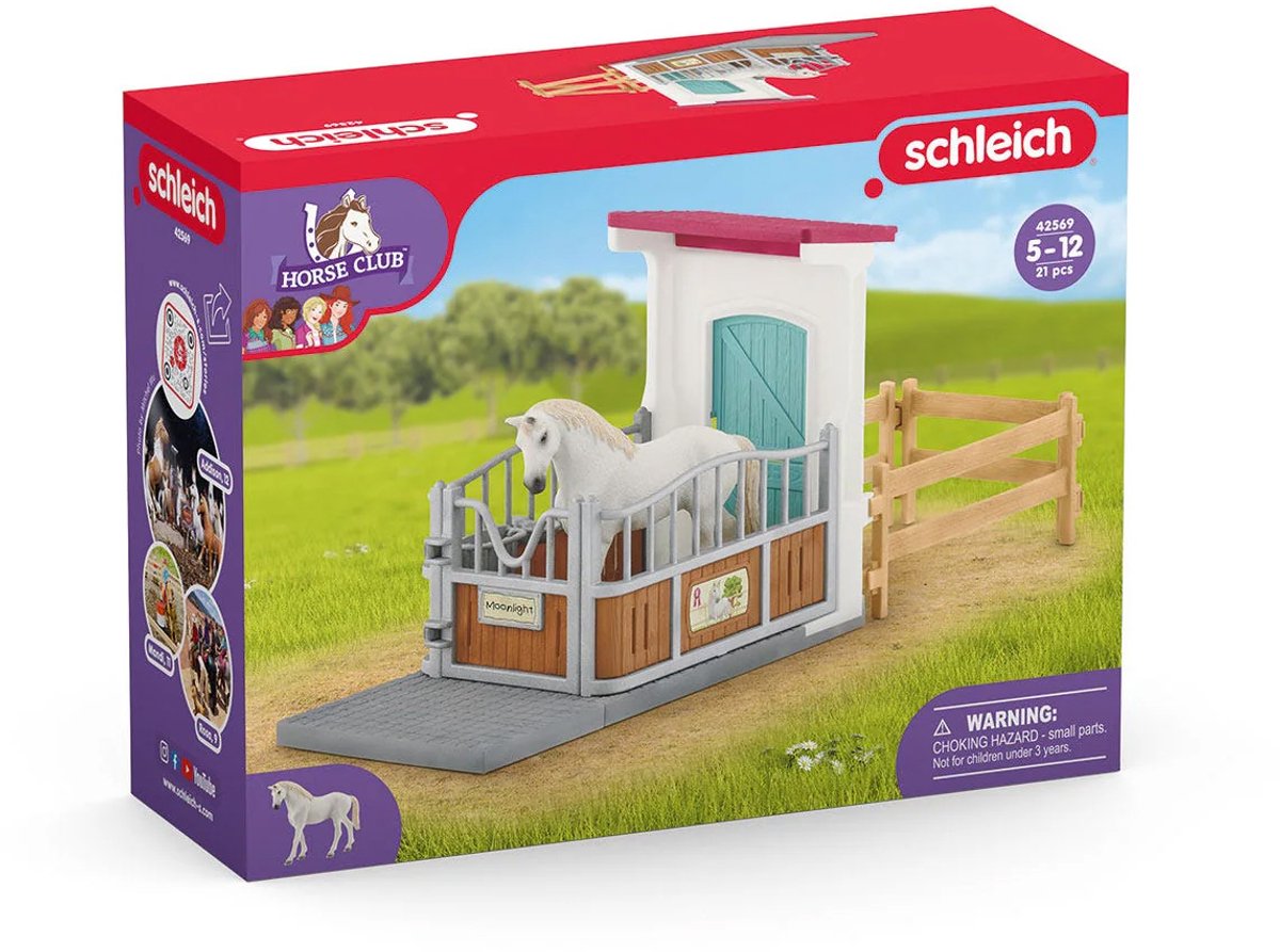 schleich HORSE CLUB - Paardenbox - Speelfigurenset - Kinderspeelgoed voor Jongens en Meisjes - 5 tot 12 jaar - 42569 — afbeelding 17