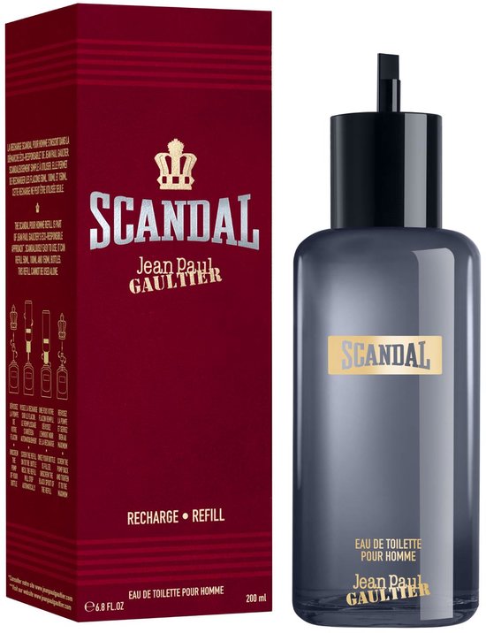 Jean Paul Gaultier Scandal 200 ml Eau de Toilette Refill - Herenparfum