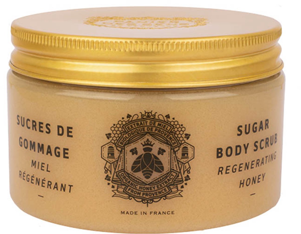 Panier des Sens - Bodyscrub - Sugar Bodyscrub - Regenerating / Herstellend - Honing - 280 gr. - Vegan