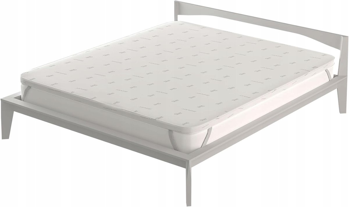 Merkloze Matras Topper met Memory Foam 160x195 cm Antislip