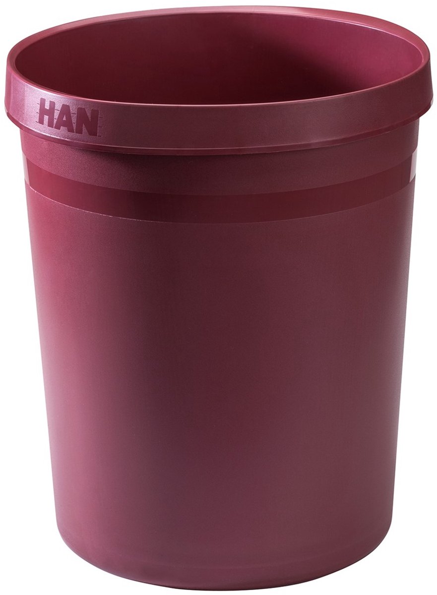 HAN GRIP KARMA 18198-17 Prullenbak 18 l (Ø x h) 312 mm x 350 mm Kringloop kunststof Rood 1 stuk(s)