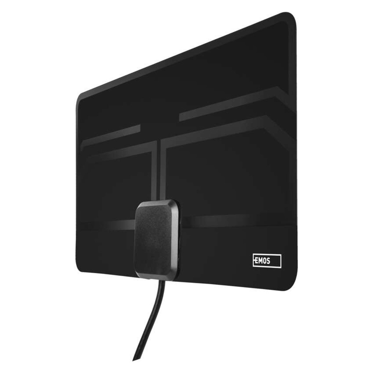 Emos J0709, Binnen, Zwart, DVB-T, DVB-T2, DAB, 25000 m, IEC