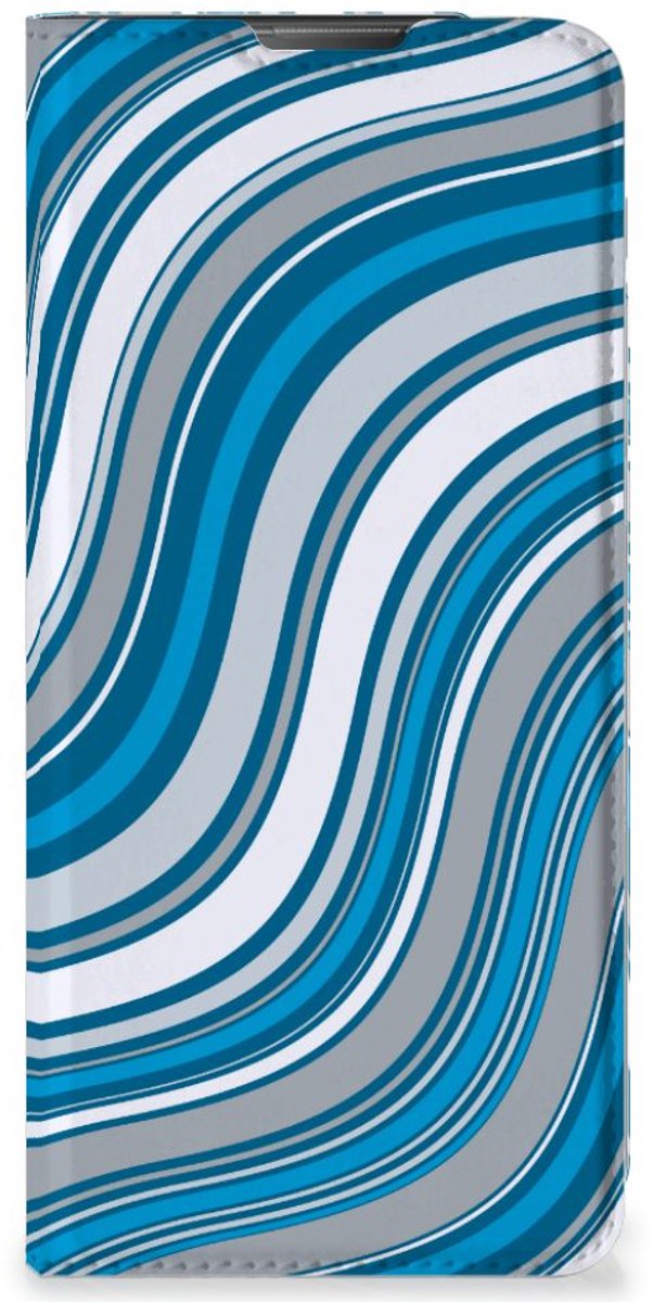 Motorola Moto E20 Hoesje met Magneet Waves Blue
