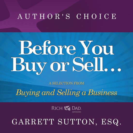 Before You Begin Buying or Selling a Business - cover