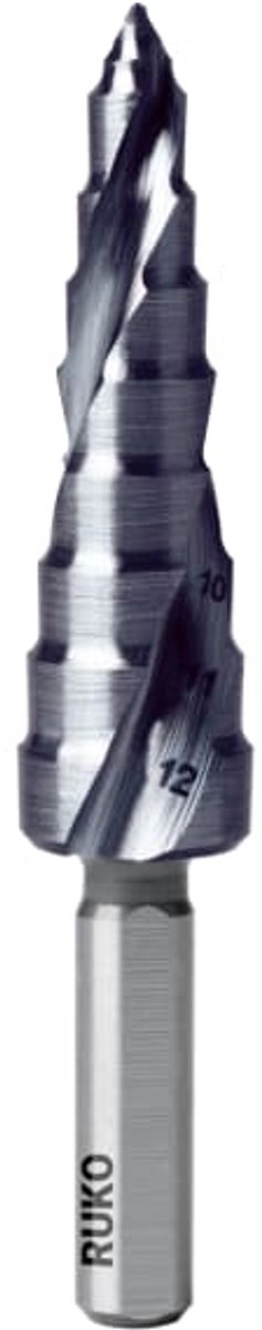 RUKO 101650-9P Getrapte boor 1 stuks 5 - 12 mm HSS Gezamenlijke lengte 66 mm 1 stuk(s)