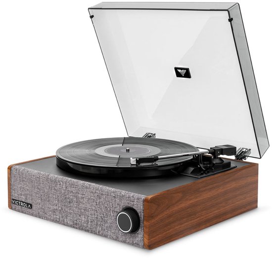 Platenspeler VICTROLA Eastwood LP walnoot — afbeelding 4