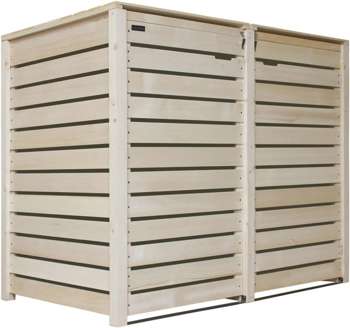 Afvalcontainerbox voor 2 ton hout - 240 liter - moderne en praktische oplossing voor buiten