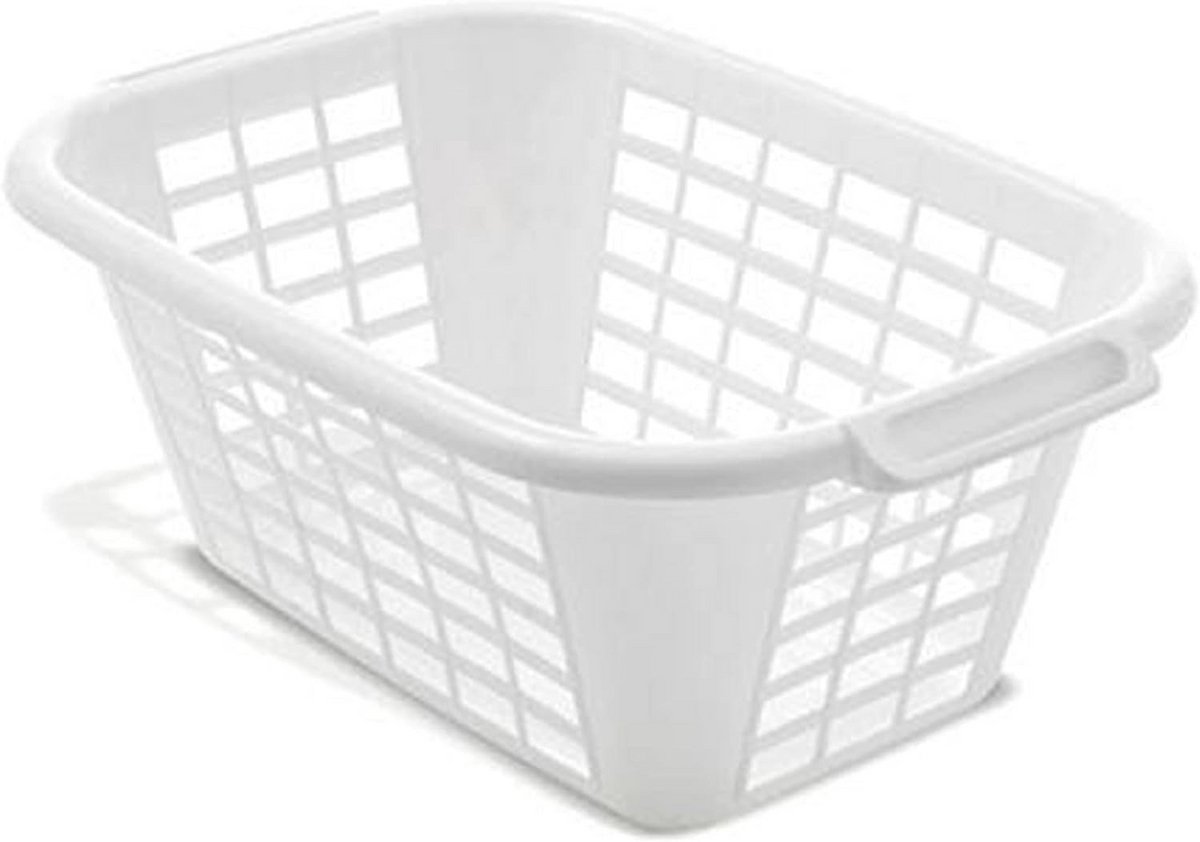 Witte Rechthoekige Wasmand - 1 Pack