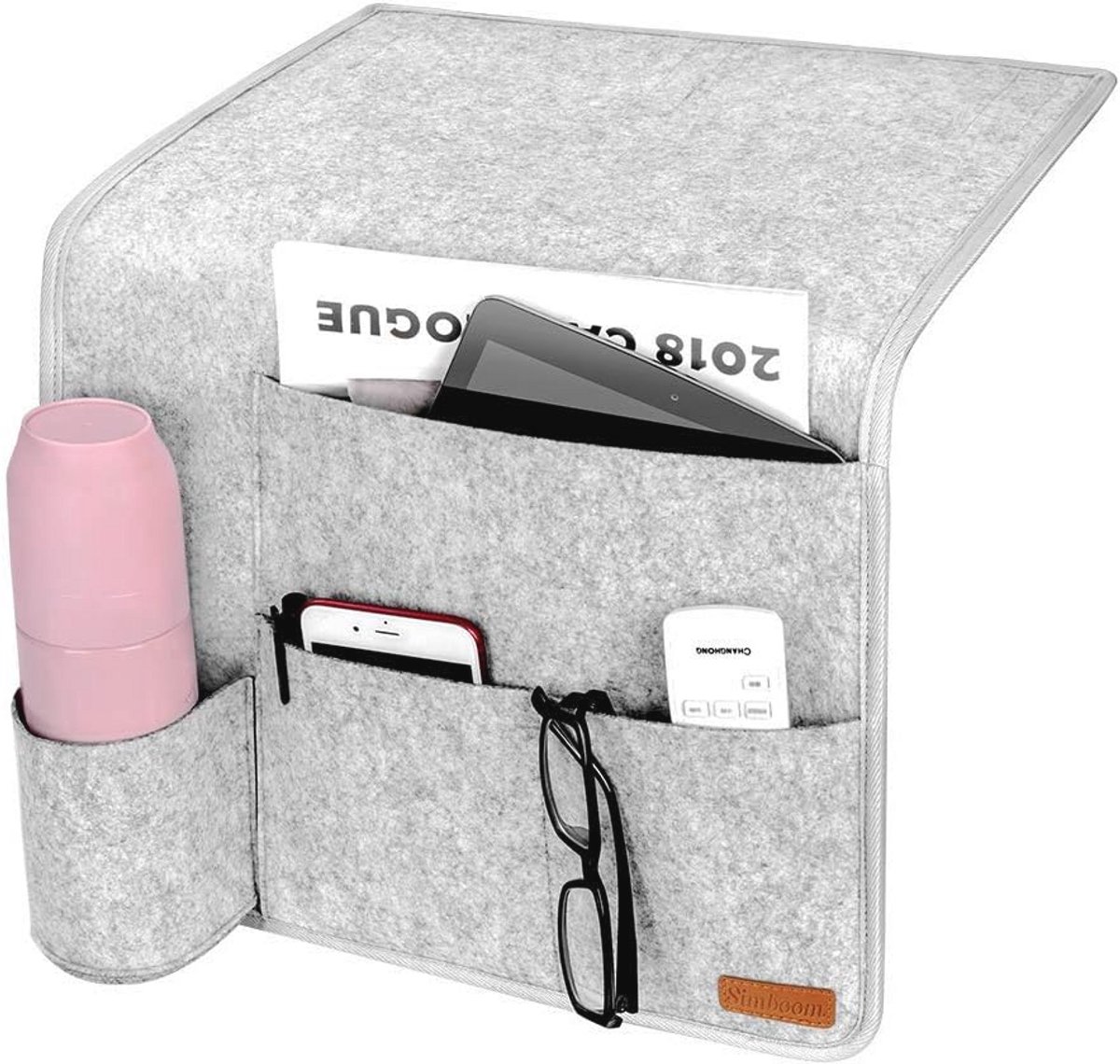 Opbergzak voor aan het bed - Ideaal voor boeken, mobiele telefoon, iPad en afstandsbediening