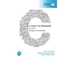 Omslag van C How to Program: With Case Studies in Applications and SystemsProgramming, Global Edition