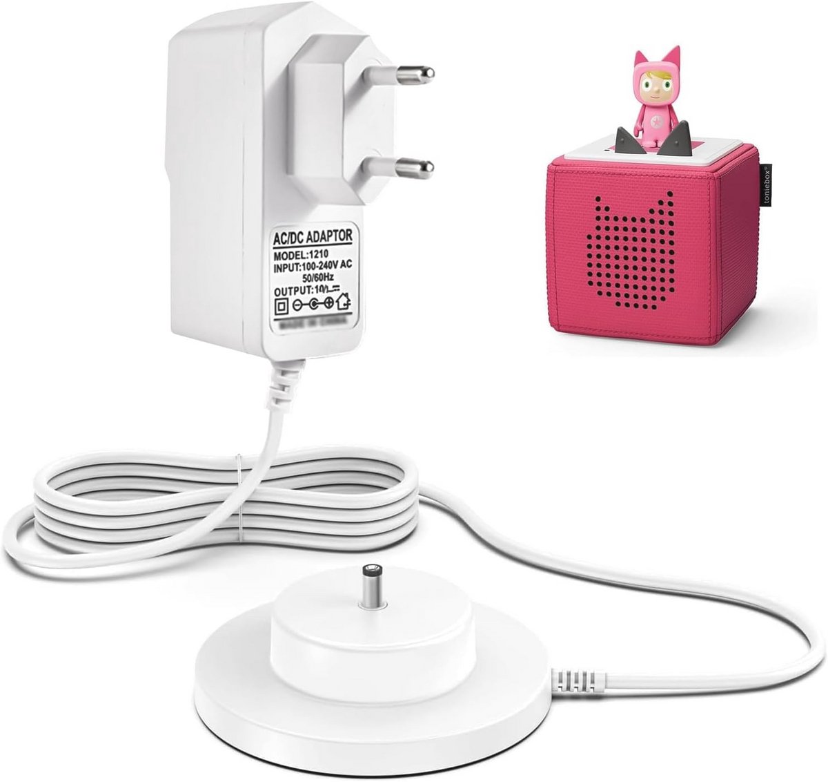 Oplader voor audioplayer - Vervangend laadstation met netadapter en stroomkabel