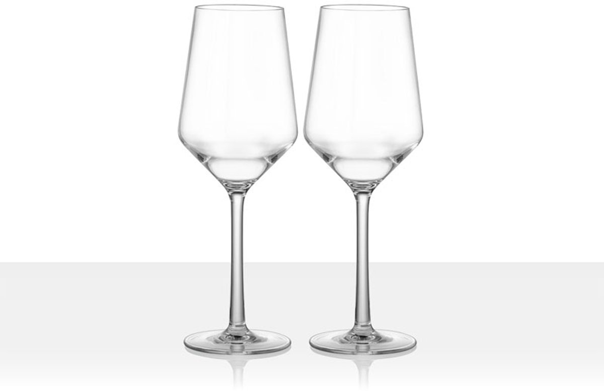 Brunner Wijnglazen Riserva Wit - Tritan glas - Onbreekbaar - Campingglas - BPA-vrij - Vaatwasser bestendig - 2 Stuks