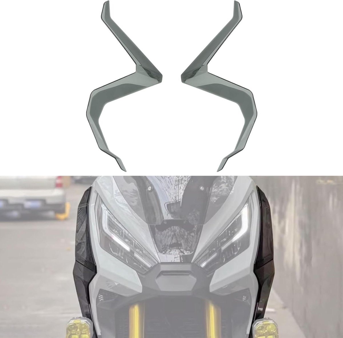 Allecta - Motorfiets Zijkuip Windvleugel Voor X-ADV 750, Forza 750 en NC 750 - Beenbeschermer - Zijruit Winglets - Voorspatbord Spoiler Trim - Modificatie Accessoires - 2021 2022 2023 2024
