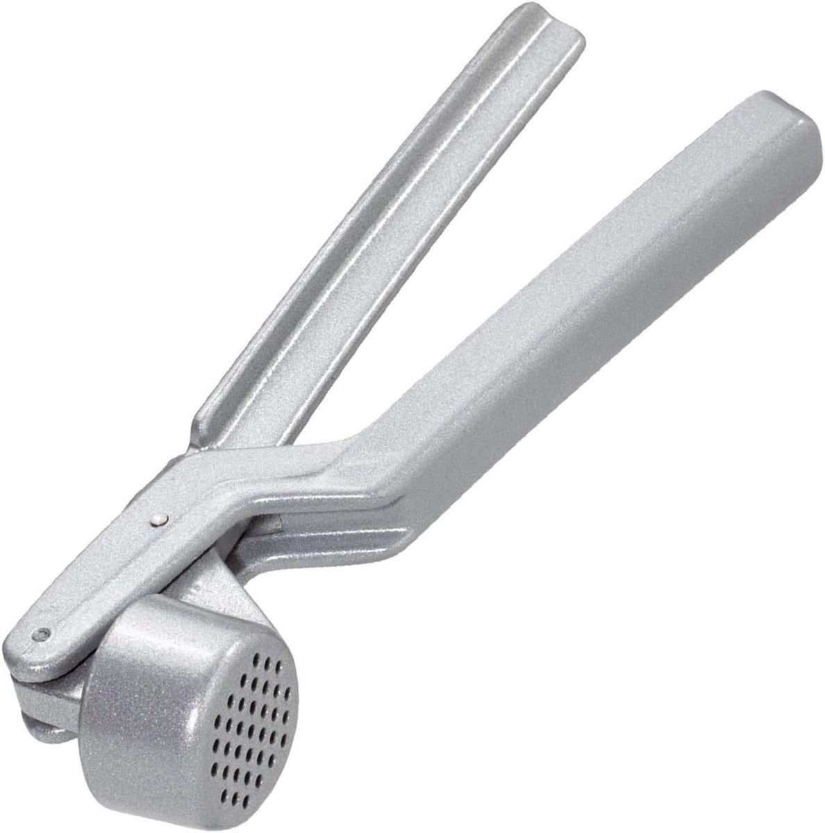 Sterke Aluminium Knoflookpers met Ronde Stamper - Vaatwasserbestendig