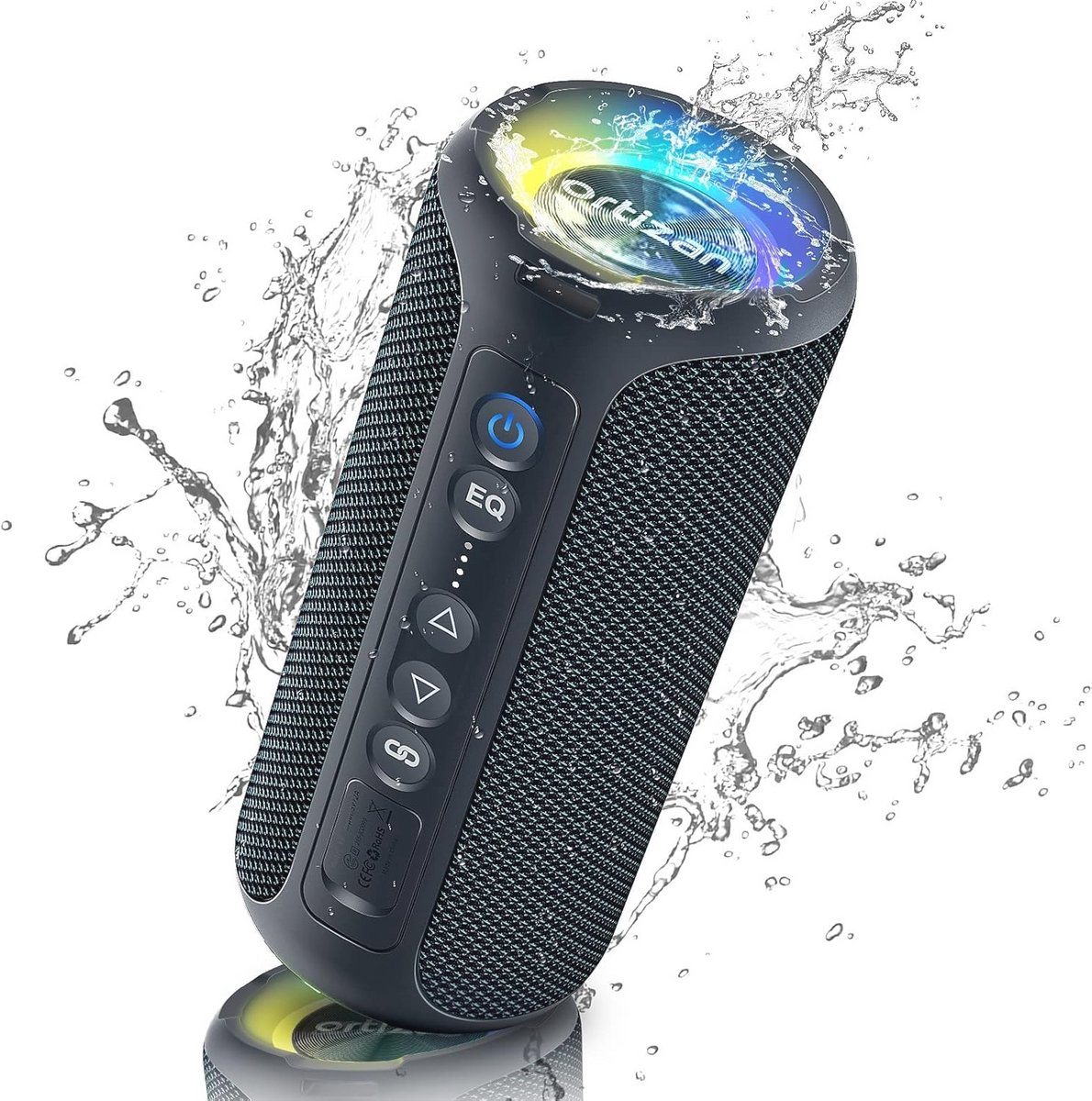 Draagbare Luidspreker - Muziekbox Draadloos - Feestjes Muziek - 40W Krachtig Geluid - 30 Uur Speeltijd - Zwart