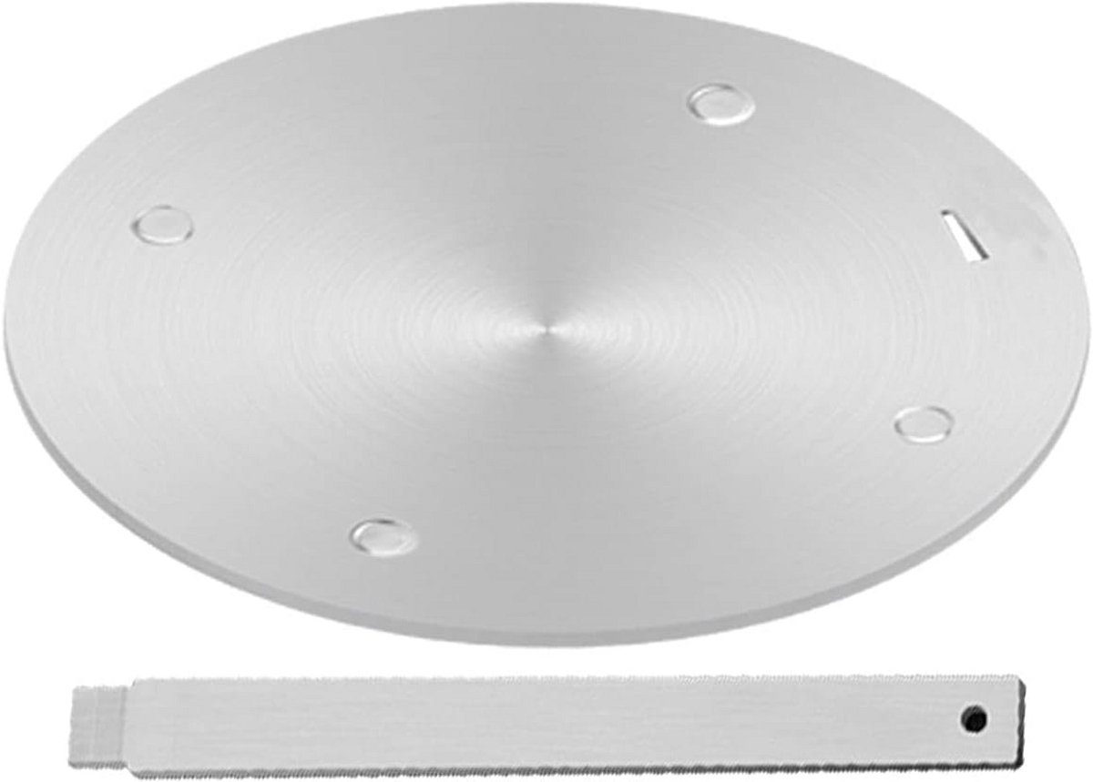 Warmtegeleidingsplaat voor Gasfornuis - RVS Warmtediffuser met Afneembaar Handvat