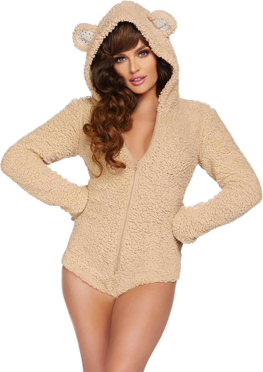 Sexy Teddybeer Kostuum voor Dames - Knuffelig en Speels Verkleedpak