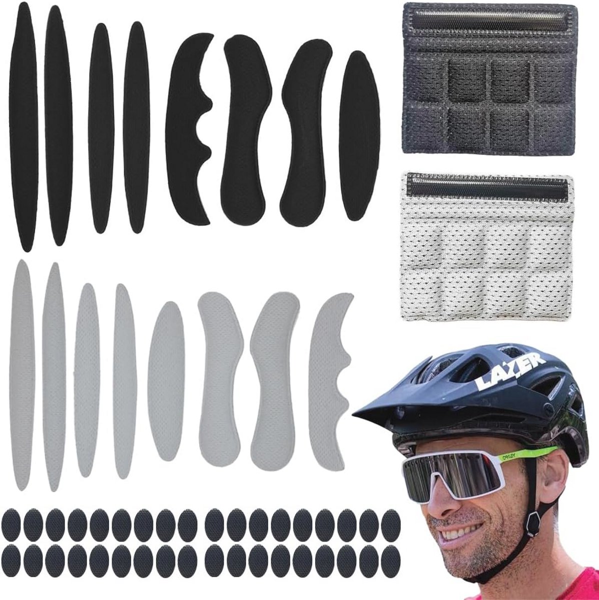 Fietshelm Pads - 2 Stuks EVA Schuim Vulling - Universele Vervangingskussens voor Optimale Bescherming