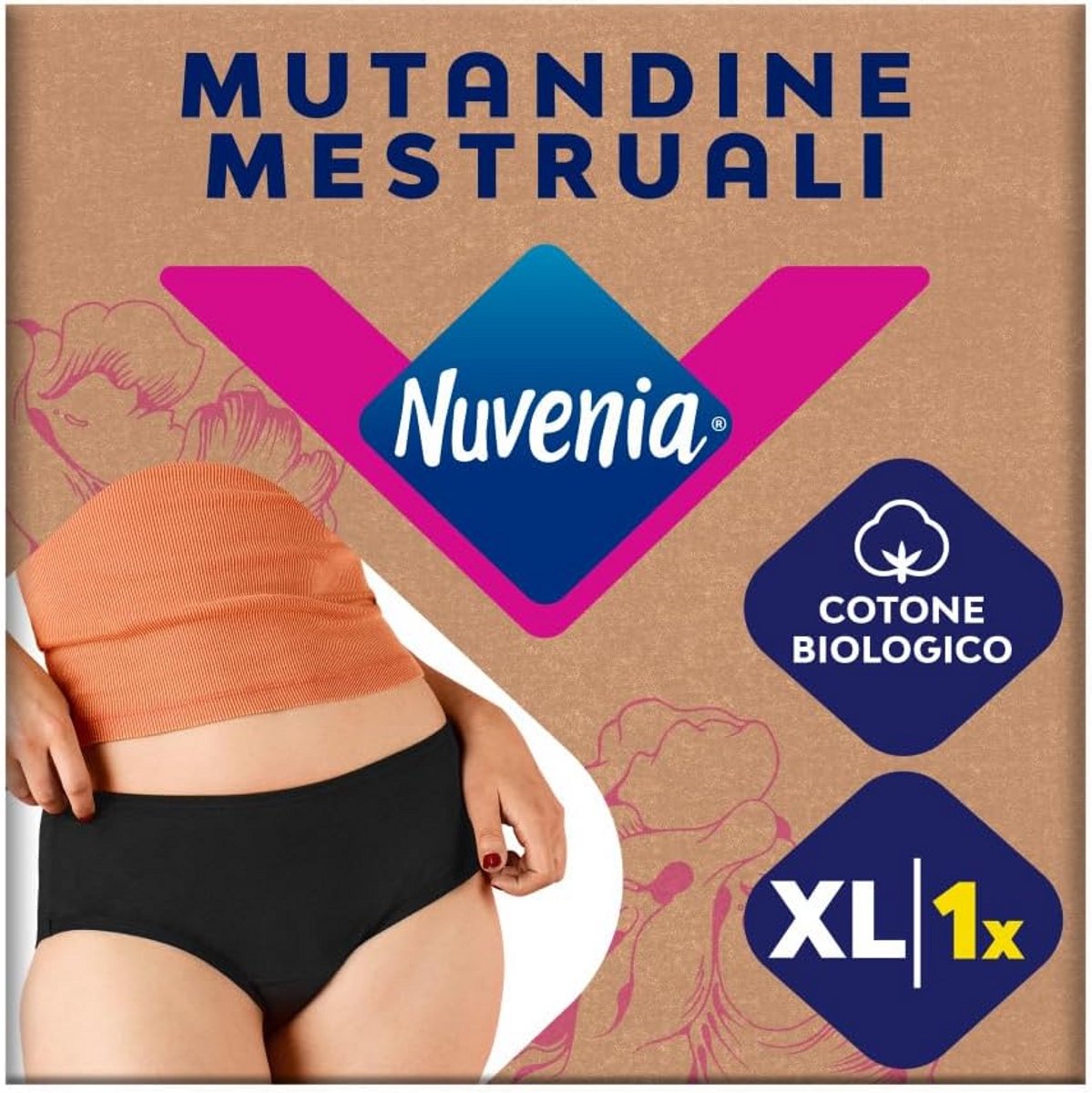 Wasbare menstruatie ondergoed - Zwart - Maat XL - Voor dag en nacht
