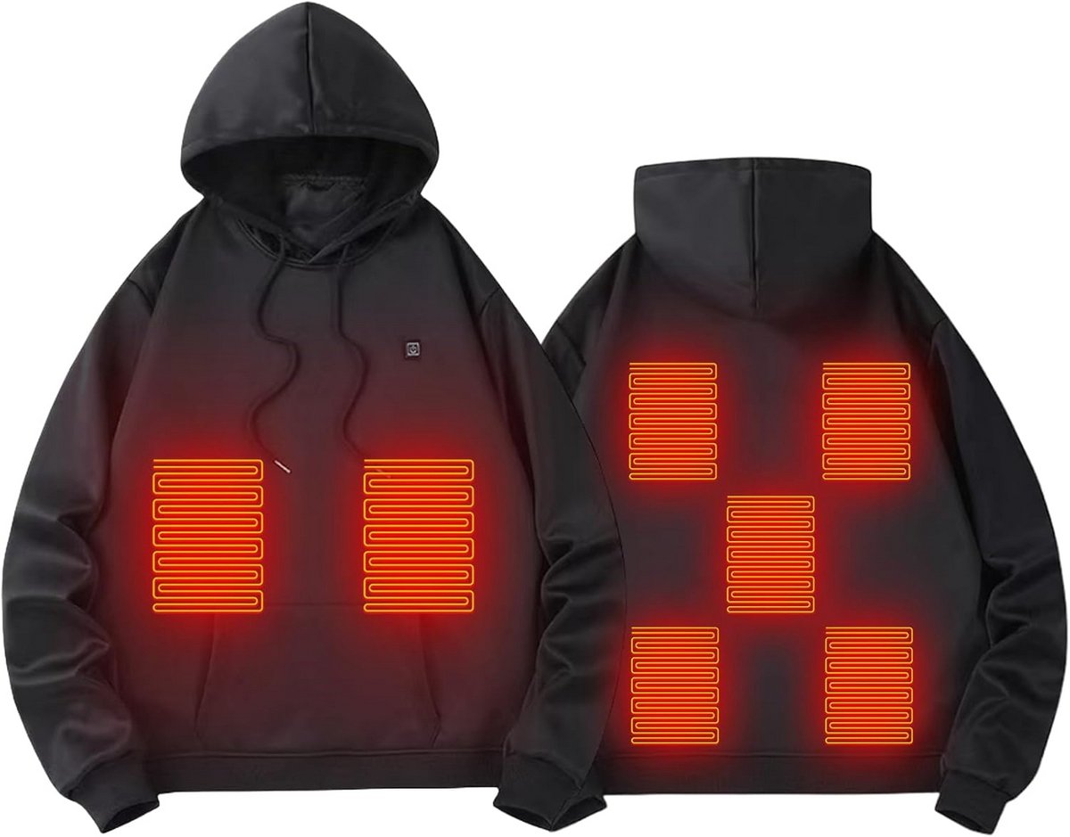 Verwarmbare Hoodie met Capuchon en USB-aansluiting