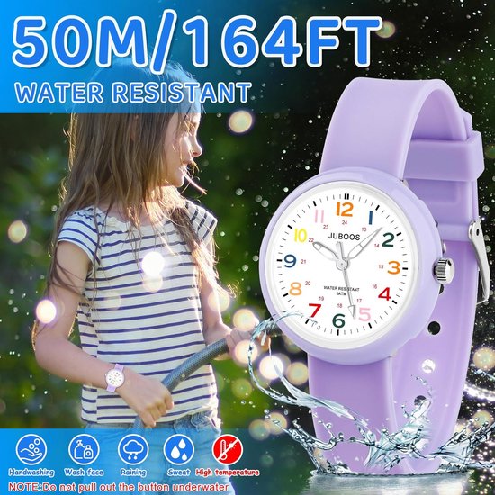 Horloge Murale Enfant JONES CLOCKS - 25 Cm, Cadran Coloré Pour Apprendre à Lire L'heure, Design Moderne, Couleur Grise