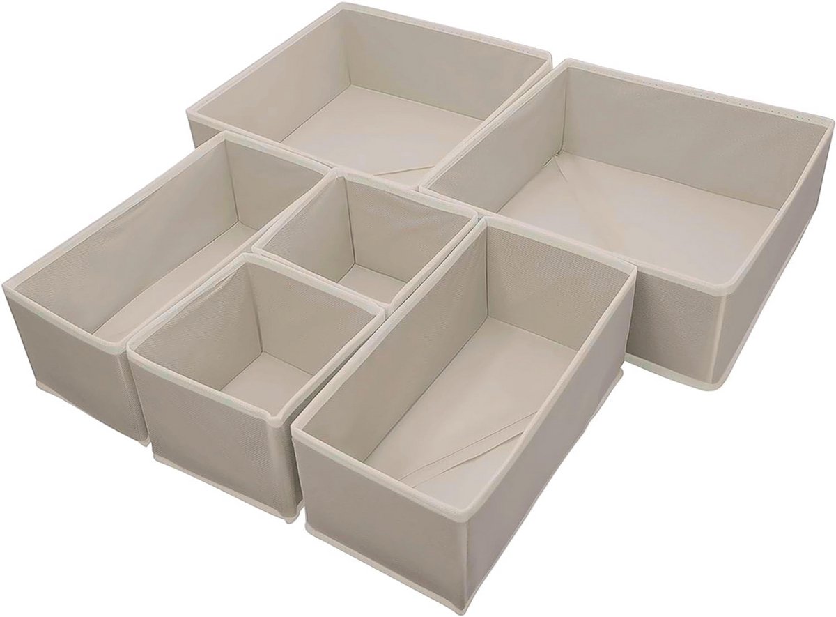 Opvouwbare Lade verdelers - Organizers voor Kleding en Accessoires (6 stuks)