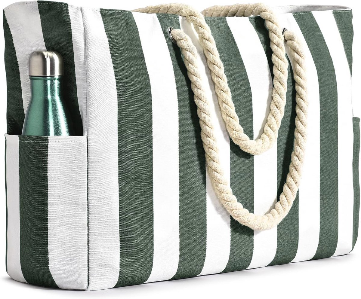 Grote Waterdichte Strandtas met Rits en Naspocket - Perfect voor het Strand