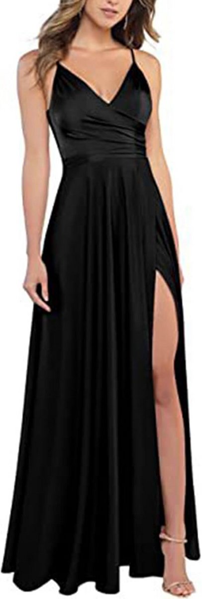 Elegante V-hals Schedejurk met Spaghettibandjes voor Bruidsmeisjes of Galagelegenheden