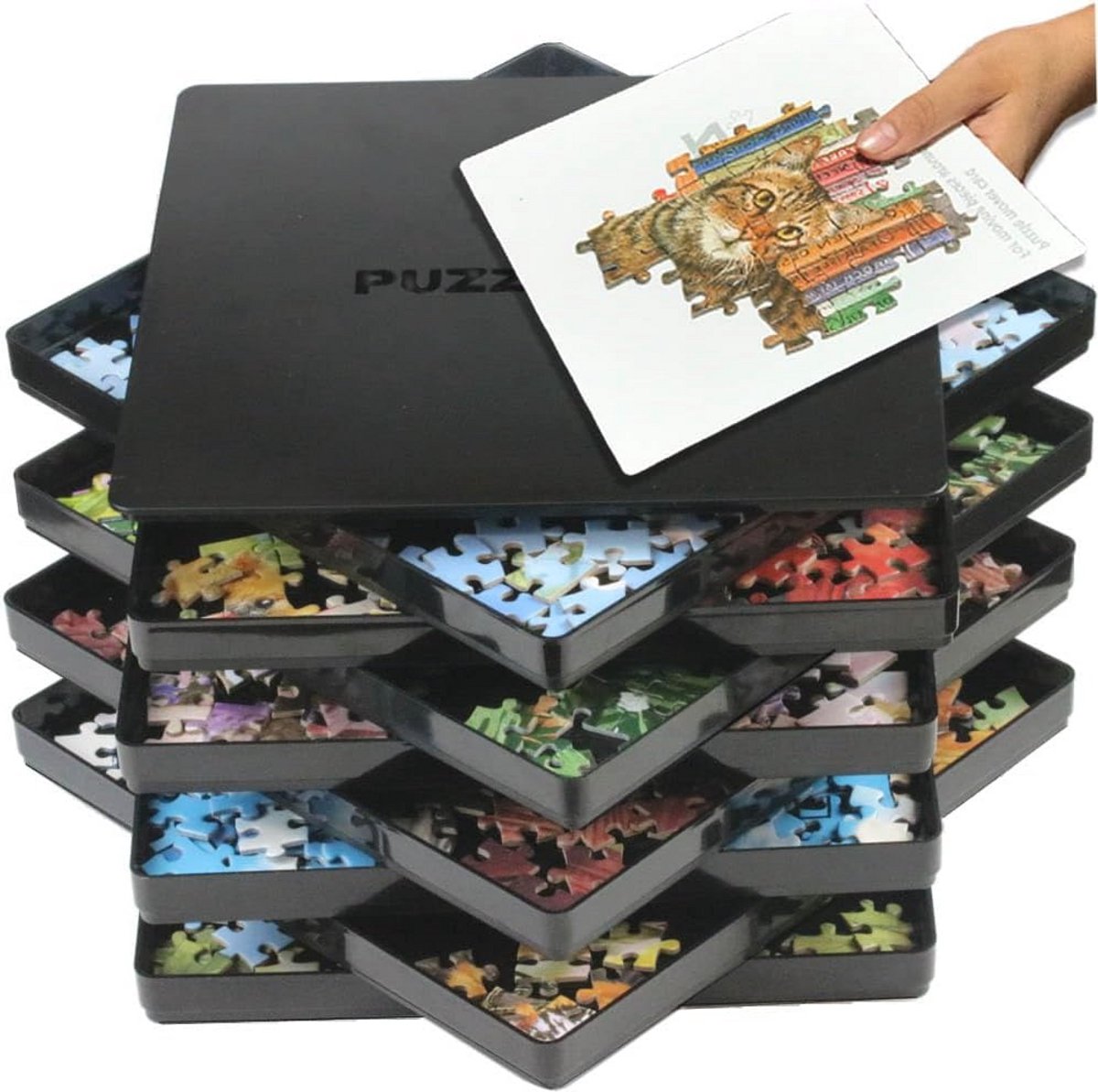 Ruimtelijke Puzzelsorteerbakken voor Volwassenen - Sorting Boxes voor Tot 1500 Puzzelstukken