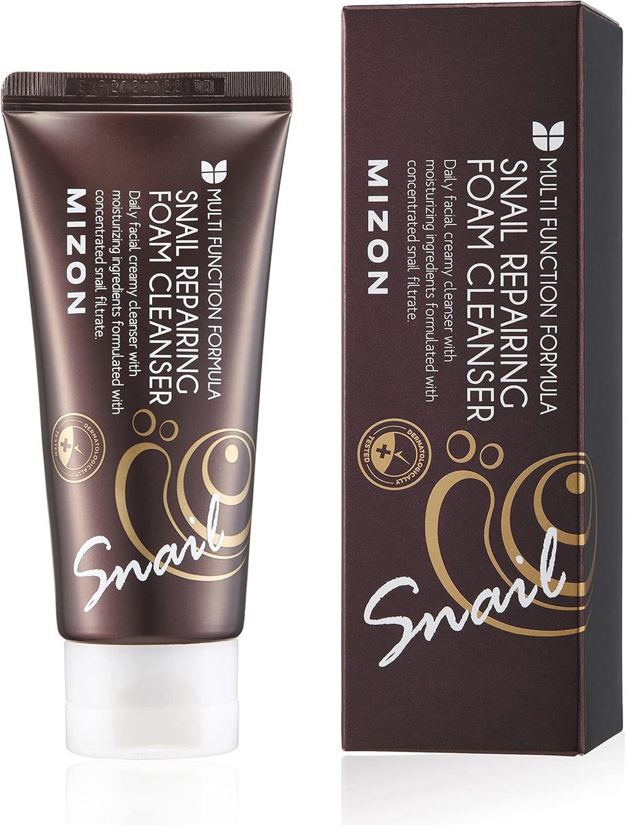 Snail Repairing Foam Cleanser - 60ml - Gentle Facial Cleanser for Reducing Pores and Blackheads