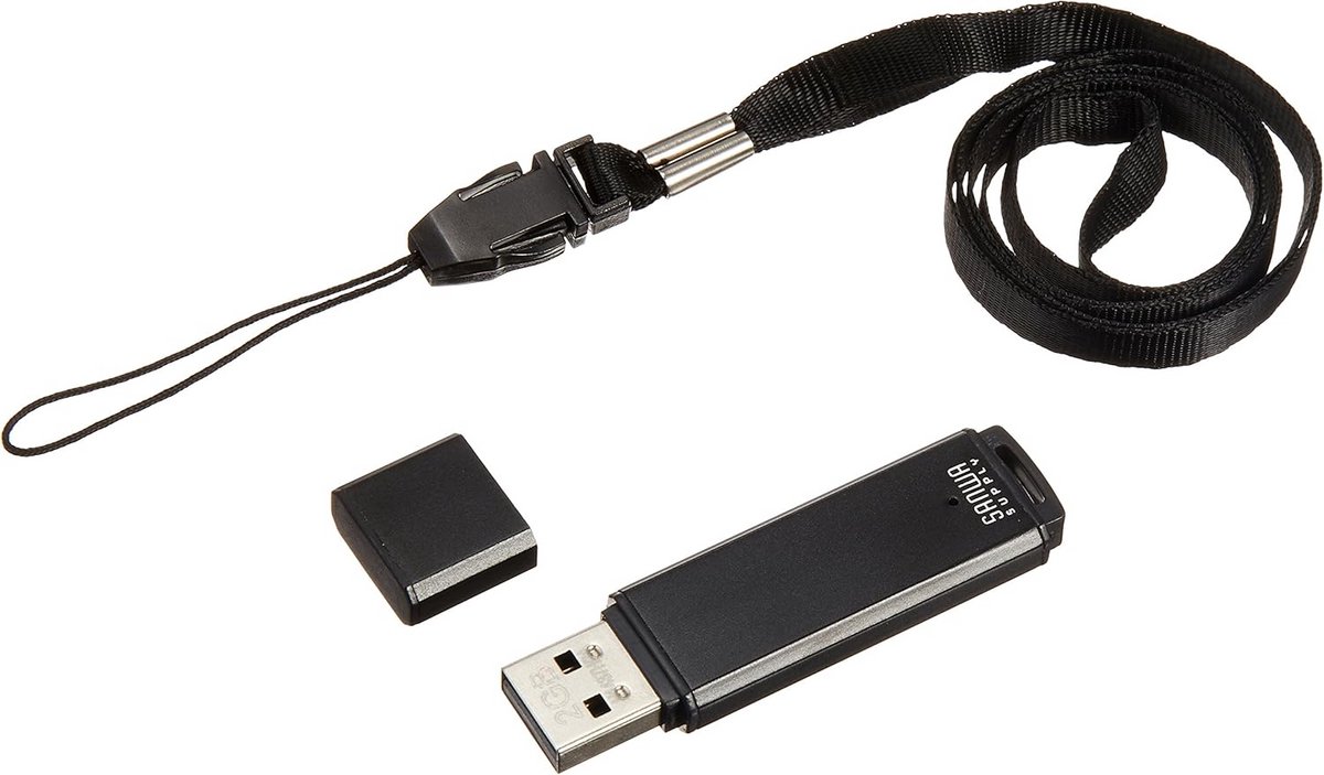 USB-stick 2GB USB 2.0 Zwart met Beschermkap