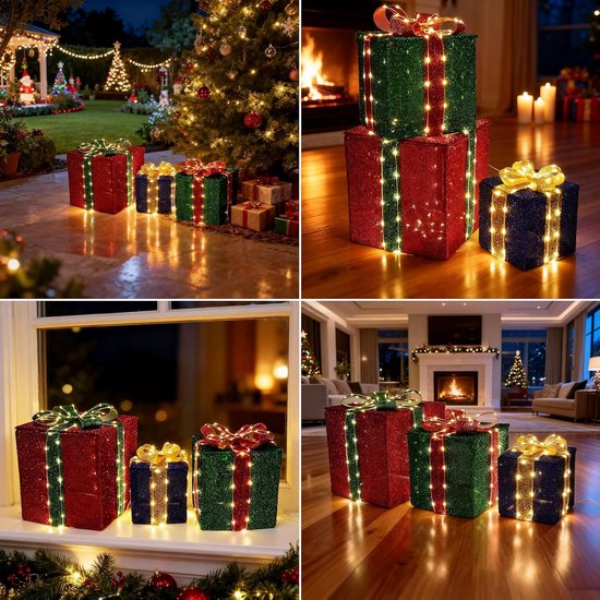 Lumières De Jardin Solaires De Noël - Piquets Décoratifs Bonhomme De Neige Ou élan, étanches, éclairage Automatique, Pack De 5 + Panneau Solaire
