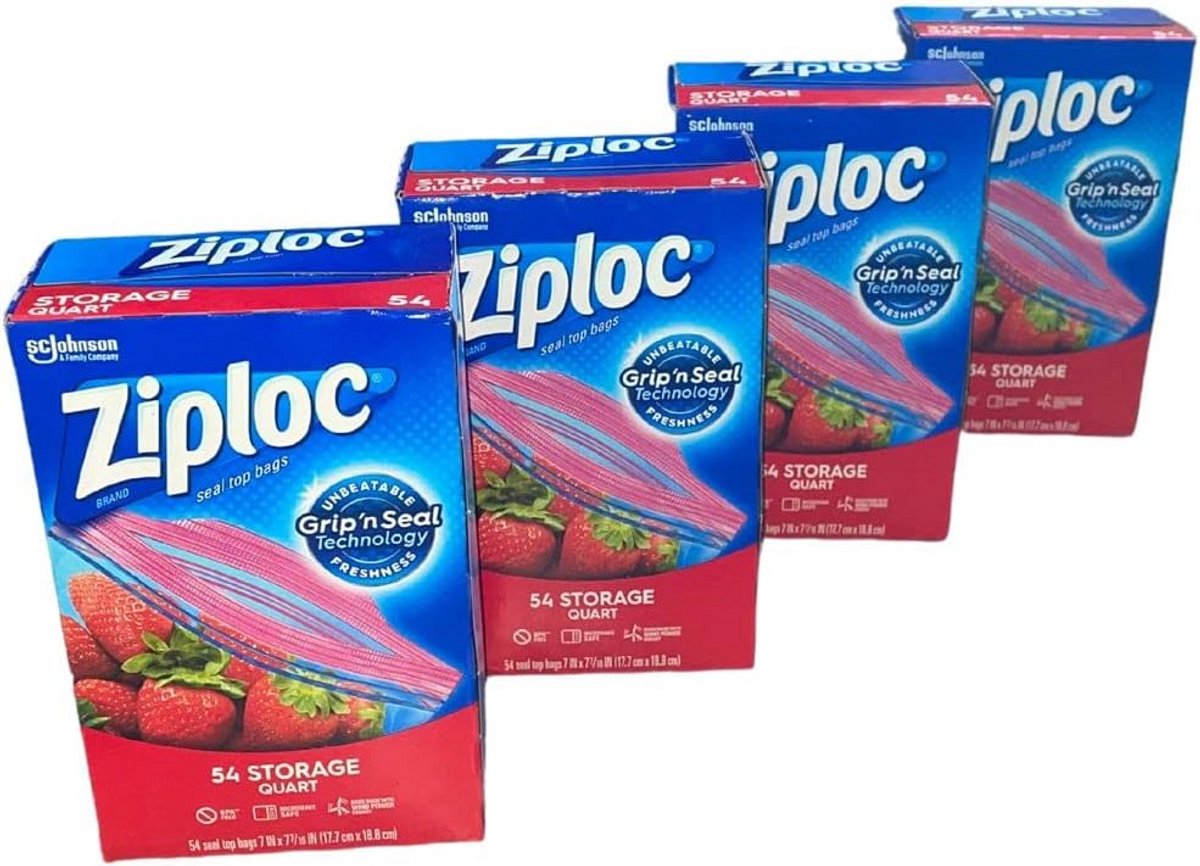 Luchtdichte Diepvrieszakken 1 Liter - Set van 216 - Stevige Sluiting