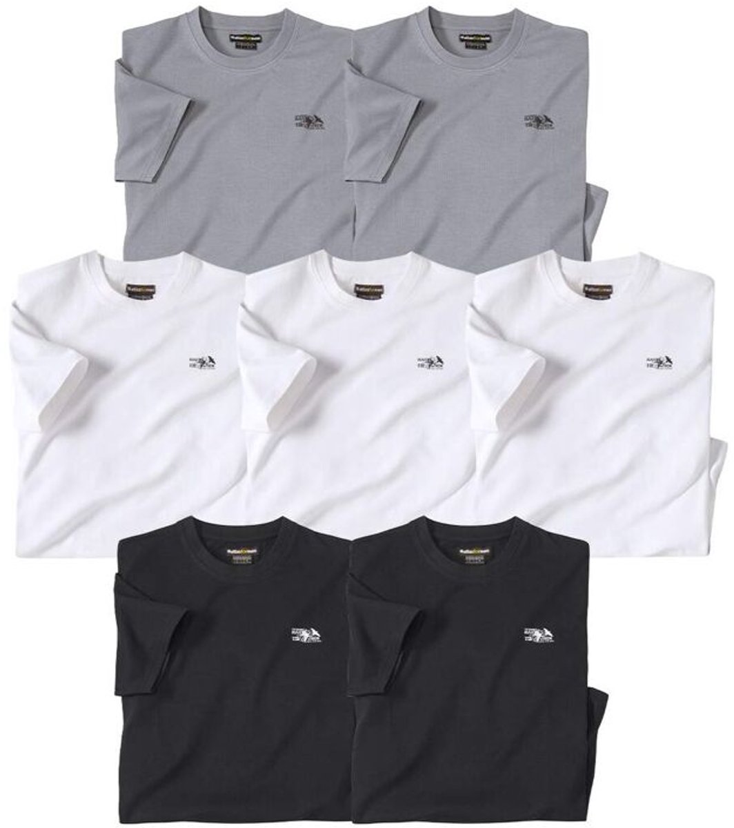 ATLAS FOR MEN - 7-pack T-shirts Atlas - Heren - Verkrijgbaar in grote maten - M