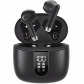 Golden Sound Oortjes draadloos - Draadloze oordopjes - Oortjes - Bluetooth oordopjes - 30 uur batterijduur - Sport oordopjes - Earpods - Led Display - Noise Cancelling - Zwart