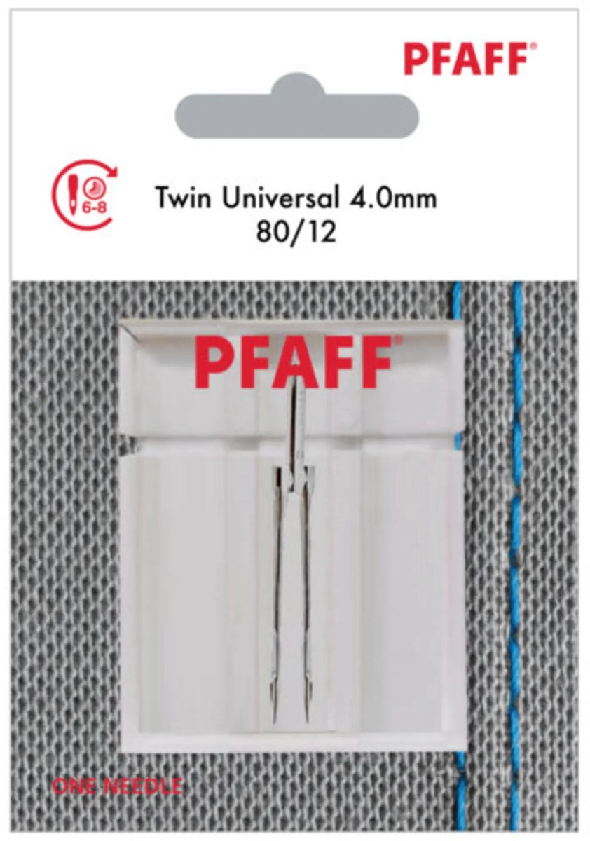 Pfaff Tweelingnaald Universal / 80 / 4mm (1 stuk) Naalden