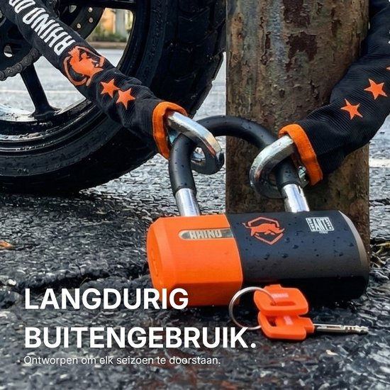 Rhino Security ART4 Motorslot / Scooterslot - 120 cm Kettingslot met Loop - Exclusive Line - ART Gekeurd Motor- en Scooterslot van Rhino Security — afbeelding 3