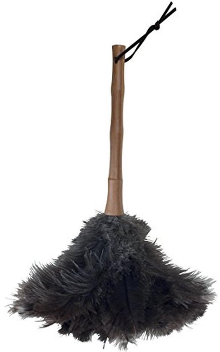 MSV Bamboe plumeau met bamboegreep, plumeau, plumeau, struisvogelveer, 56 cm