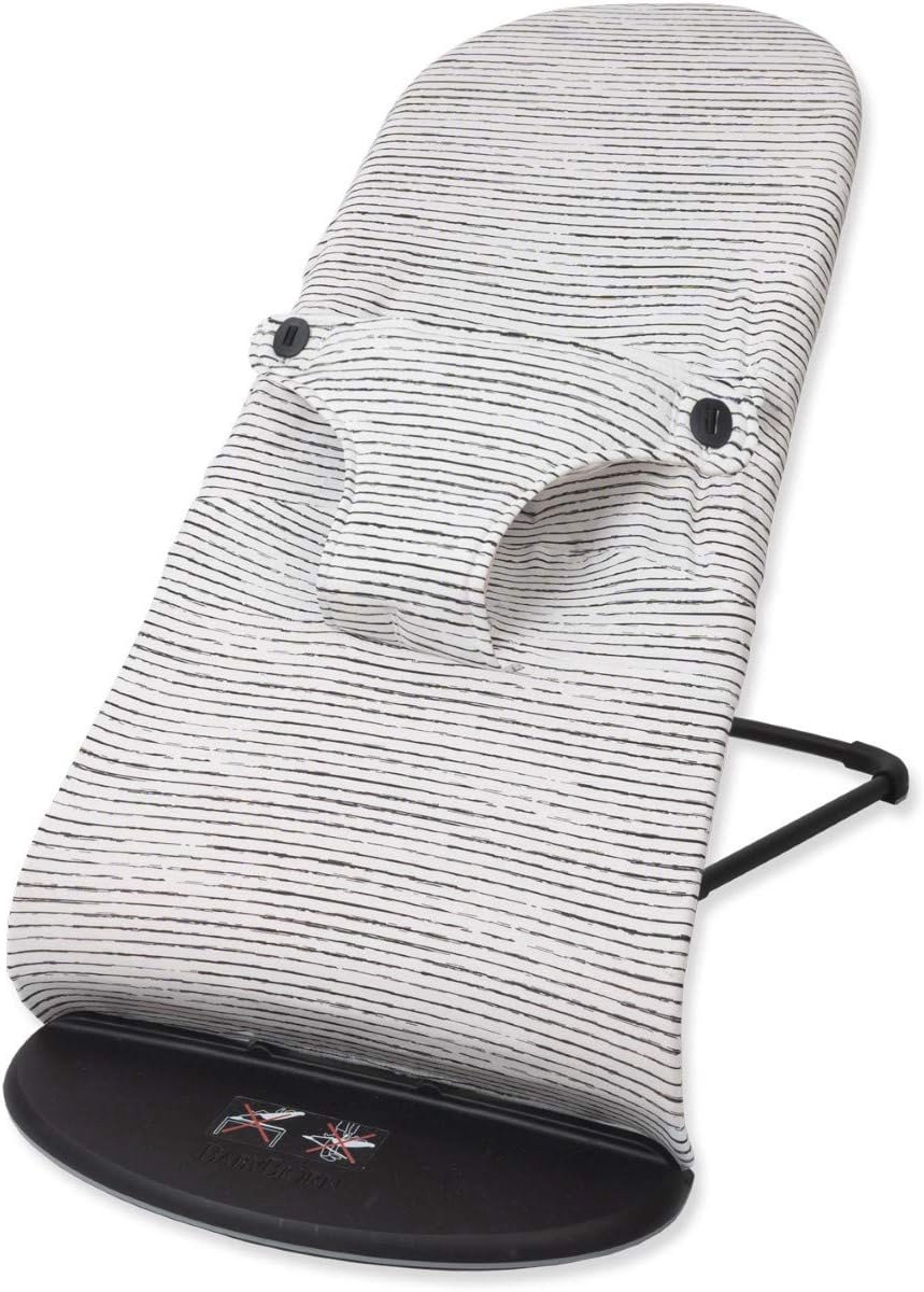Beschermhoes voor Babybjörn Balance - Babyline BORAGRIS Soft & Bliss (strepen jersey)