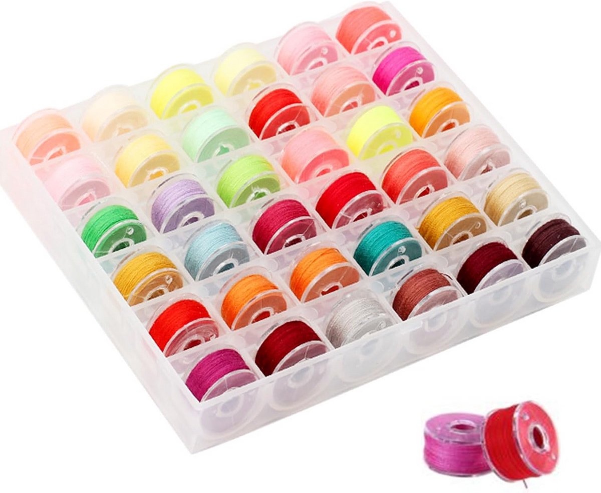 Naaigaren voor naaimachine - 36 Rollen Polyester Overlockgaren