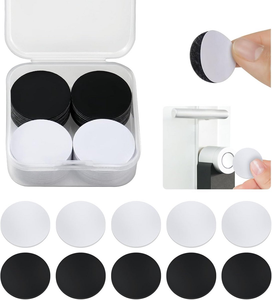 Herbeschrijfbare NFC-kaarten 25 mm - 20 Zelfklevende NFC-stickers