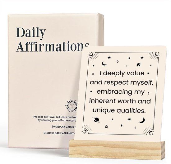 ZWWOGE 60 Cartes D’affirmations Positives Pour Enfants 3-12 Ans – Confiance En Soi, éducatif Et Ludique – Cadeau Filles Garçons